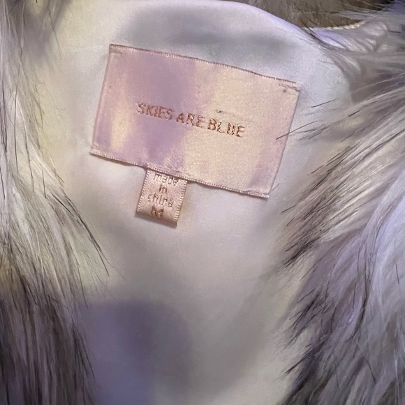 Skies are Blue faux fur vest size m medium - Picture 2 of 3